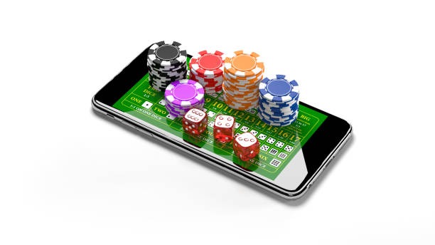 Mobile phone showing dola4d deposit method selection screen with DANA, OVO, GoPay, and ShopeePay tiles